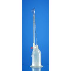 Titrierapparate nach Schilling, SILBERBRAND, Klasse B, 50 ml : 0,1 ml, Flasche 1000 ml PE-LD, schwarzer Schellbachstreifen