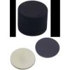 Schraubkappen 8mm PP schwarz,geschlossen, Butyl creme/PTFEg rau, 55° shore A, 1,3mm