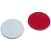 Septum 8mm, Silicon weiß/PTFE rot, 45° Shore A, 1,3mm