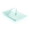 PCR-Platten Set 96-well, 0,2ml 50 Platten ohne Rahmen, farblos, low profile, blaue alphanumerische Codierung
