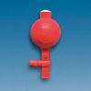 Pipettierball für Pipetten bis 100 ml Naturkautschuk, Flip-Modell, mit 2 Ventilen