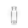 Schnappring-Mikroliterflasche 1,1ml, 32 x 11,6mm Klarglas, solider Glasboden mit Innenkonus