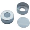 Alu-Bördelkappen Ø 11mm farblos lackiert, mit Loch, PTFE liner, 0,25mm (mit TPF O-Ring)