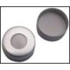 ZeroPEAK Verschluss 11mm Alu- minium Bördelkappe, farblos , mit Loch, Silikon natur/ PTFE farblos, 38° shore A