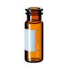 Schnappringflasche 1,5ml, 32 x11,6mm Braunglas, 1.hydrolytische Klasse,weite Öffnung, Schriftfeld