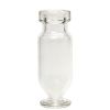 Mikroliter Rollrandflasche 1,1 ml, 32 x 11,6mm, Klarglas, 1.hydrol. Klasse mit rundem Glasfuss