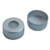 Aluminium Bördelkappen Ø 11mmfarblos lackiert, mit Loch, mit Rollierung, PTFE virginal, 53° shore D, 0,25mm