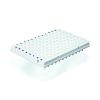 PCR-Platten 96-well, 0,2 ml,weiß PP,mit halbem Rahmen