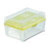 Tip-Box für 200µl (gelb), 96 Steckplätze PP, leer, mit Trägerplatte