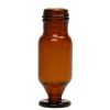 Mikroliter Kurzgewindeflaschen 1,1ml, 32 x 11,6mm, Braunglas mit rundem Glasboden 1. hydrolytische Klasse